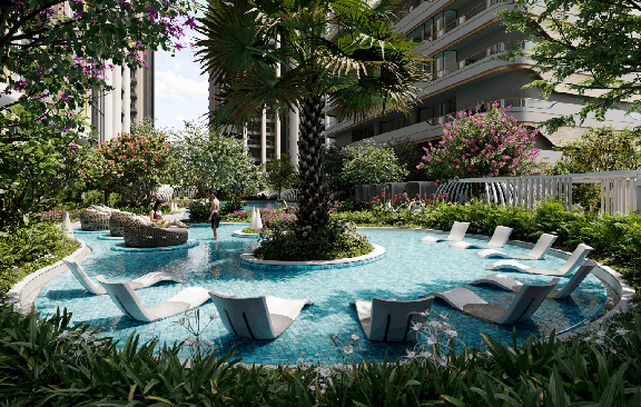 Resort Style Swimming Pool at GHR The Cascades